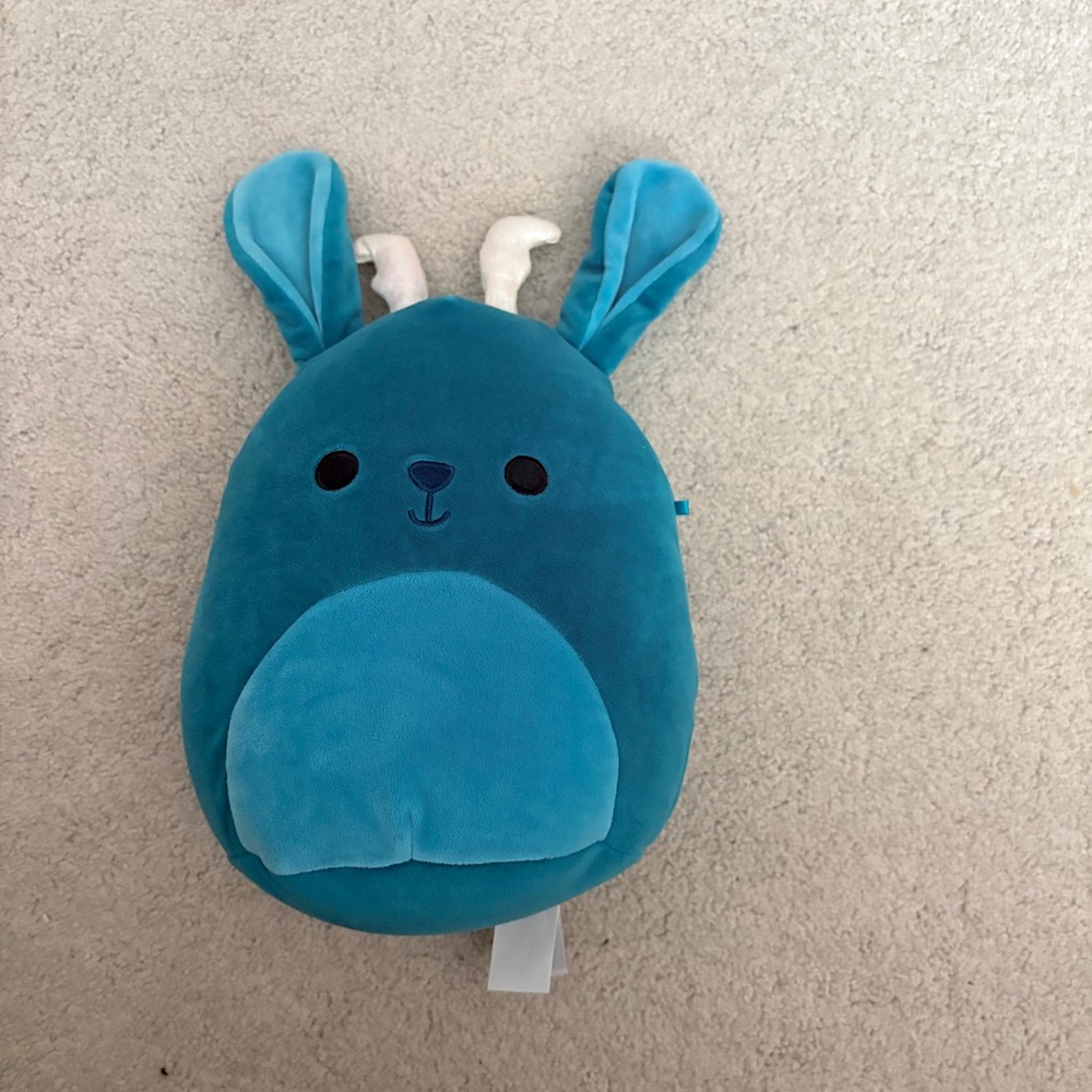 Jackalope Squishmallow Jazwares Plush Teal Blue Antlers 12 Inch NEW WITHOUT TAGS